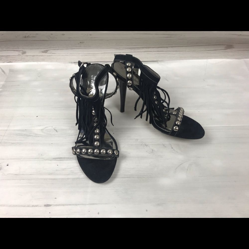 Guess Black Gorgeous Sandals. Sz 6M - Picture 2 of 5